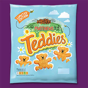Visual of the teddies packaging.